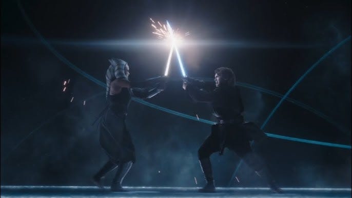Ahsoka vs Anakin and Vader (Full Fight) - Star Wars: Ahsoka - YouTube