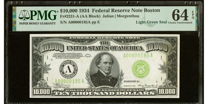 $10,000 bill