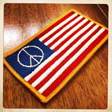 American Flag PEACE SIGN Patch ...