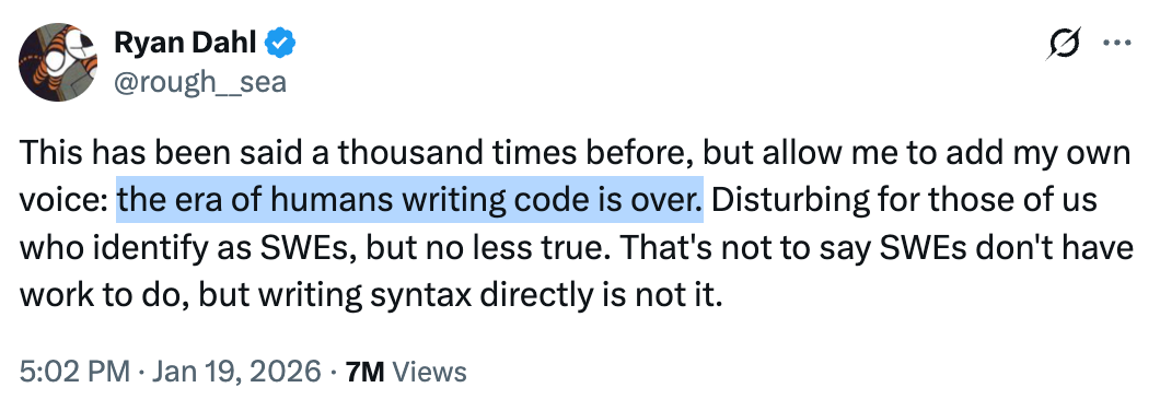 The Pulse #160: Why it’s so dramatic that “writing code by hand is dead”