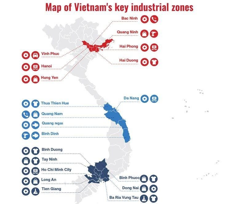 Bản đồ Tập Trung Các Khu Công Nghiệp Trọng Yếu Việt Nam - Delco  Construction 2026