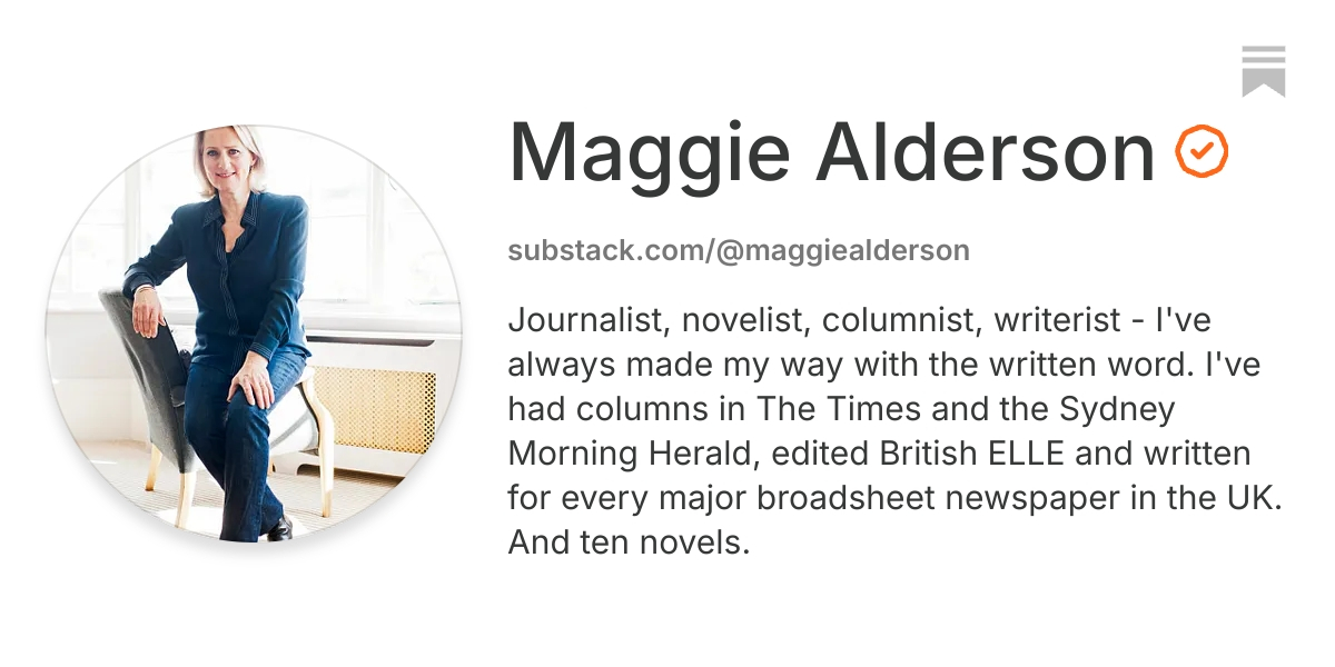 Maggie Alderson | Substack