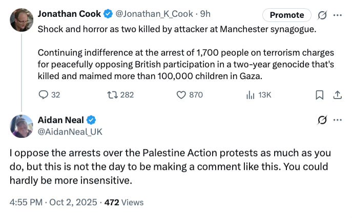 Jonathan Cook (@jonathancook): "I will explain this very slowly: 1. We ...