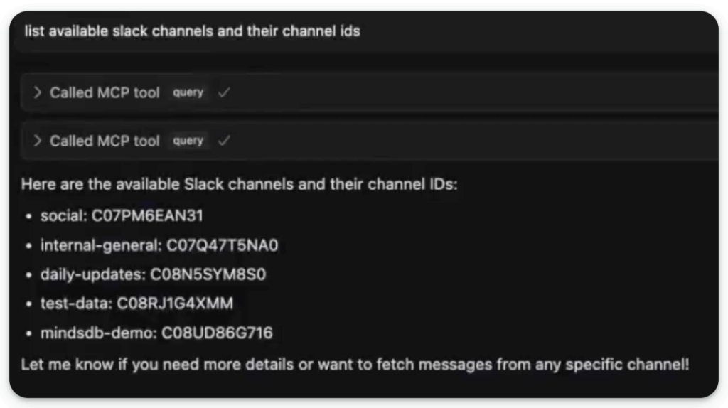 Cursor Query to MindsDB Cursor Query to MindsDB