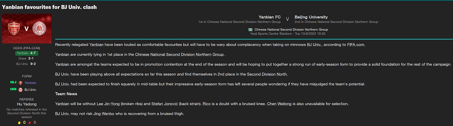 Football Manager 2023 Match Preview