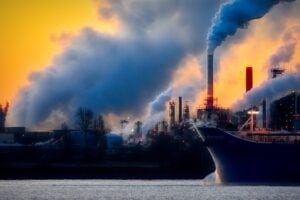 Photo of emissions from a factory. Pixaby