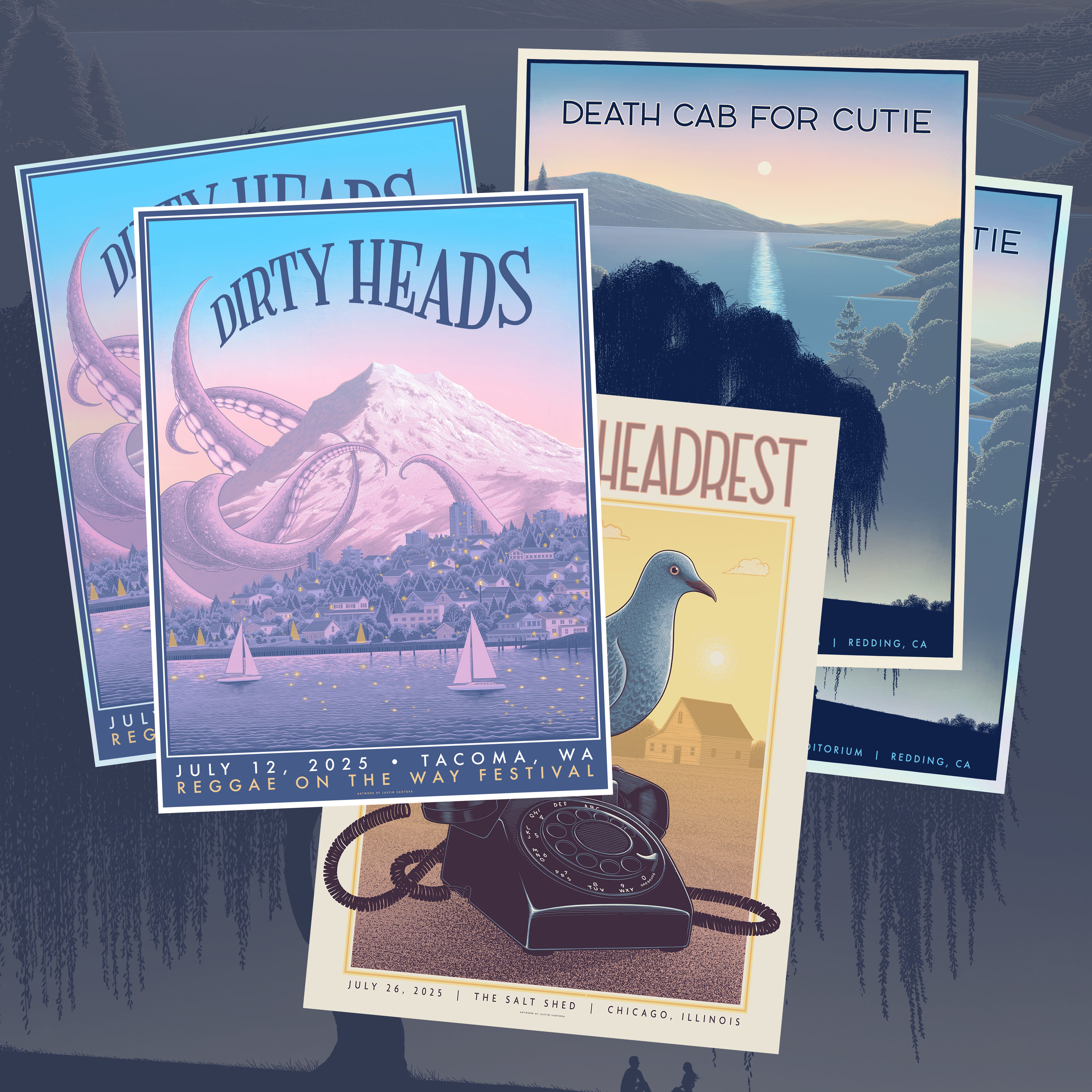 NEW POSTERS: Death Cab For Cutie, Dirty Heads, Car Seat Headrest