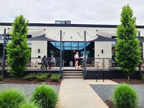 Not Just Coffee on Jay Street in Charlotte, North Carolina exterior & interior