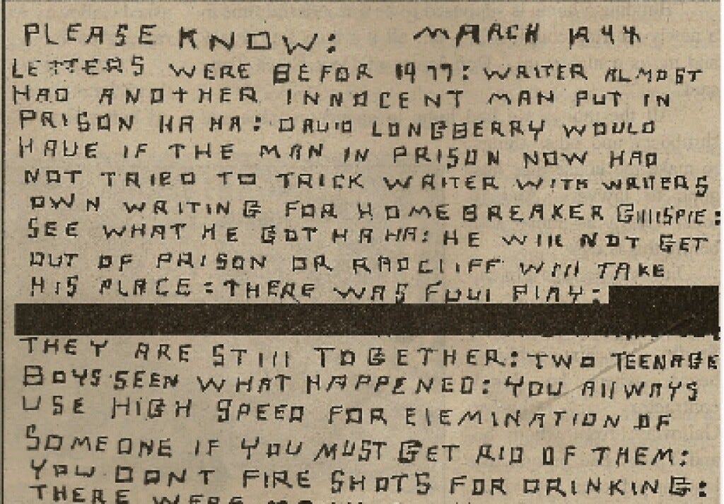 Circleville letter dated 1994. Circleville letter dated 1994.