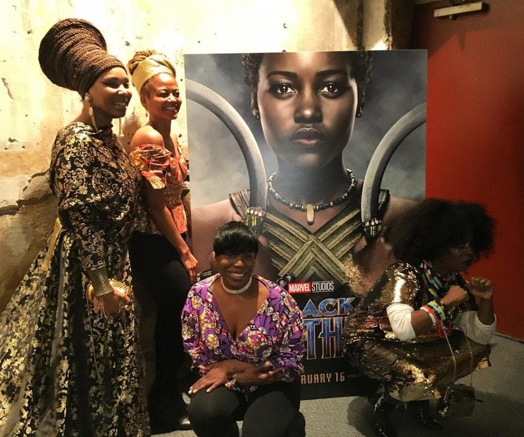 Black Panther audience members at BAM Black Panther audience members at BAM