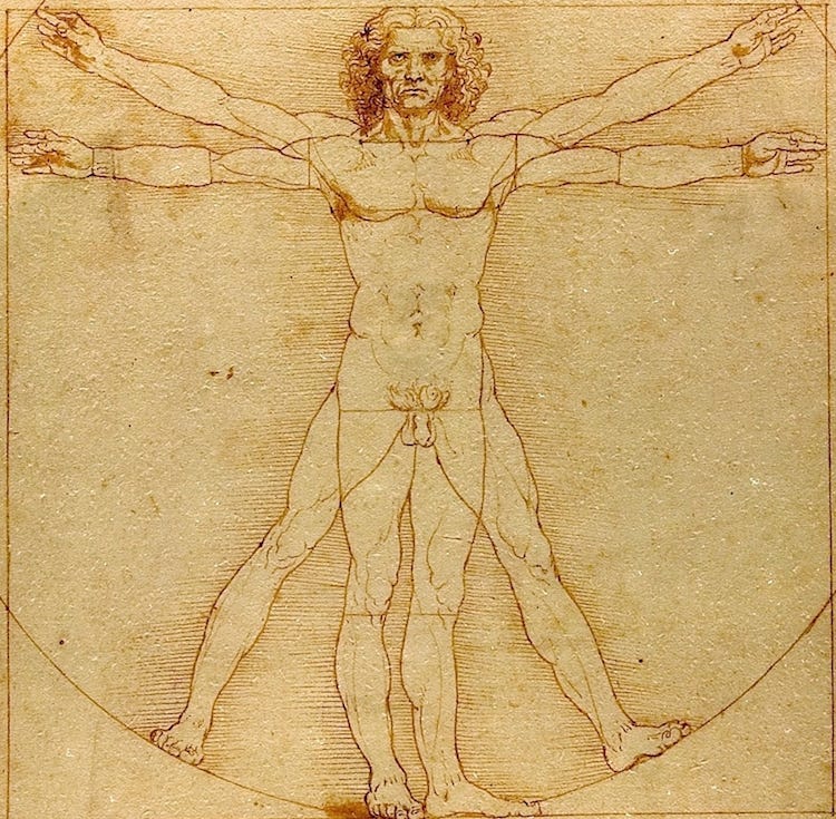 The Significance of Leonard da Vinci's Famous "Vitruvian Man" Drawing