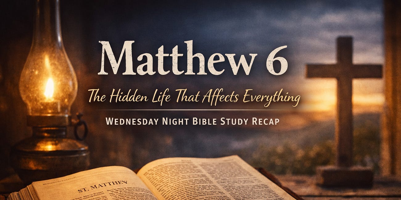 Matthew 6 — The Hidden Life That Affects Everything