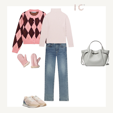 Capsule items for the Summer palette with a selection of resulting outfits