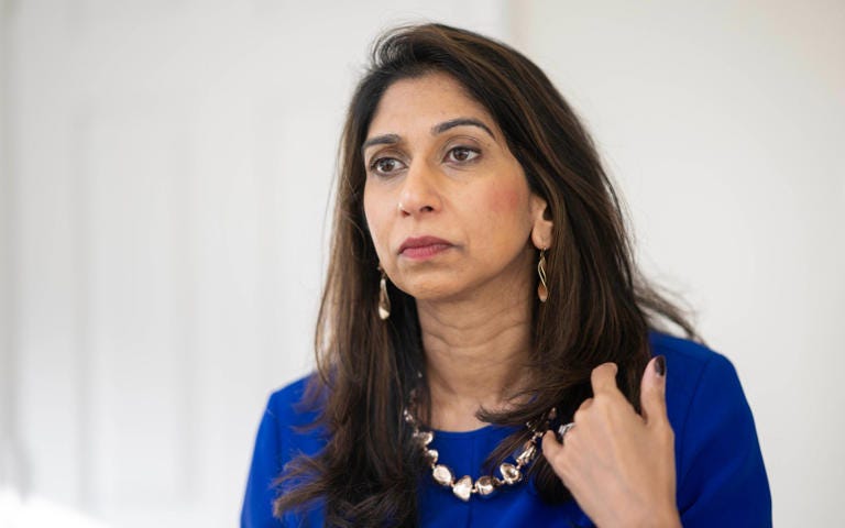 Suella Braverman stressed speaking out on this issue did not mean she was 'transphobic' - PAUL GROVER/FOR THE TELEGRAPH
