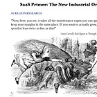 SaaS Primer: The New Industrial Order