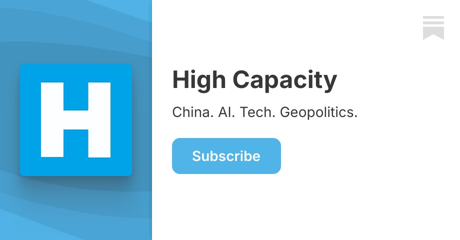 High Capacity | Kyle Chan | Substack
