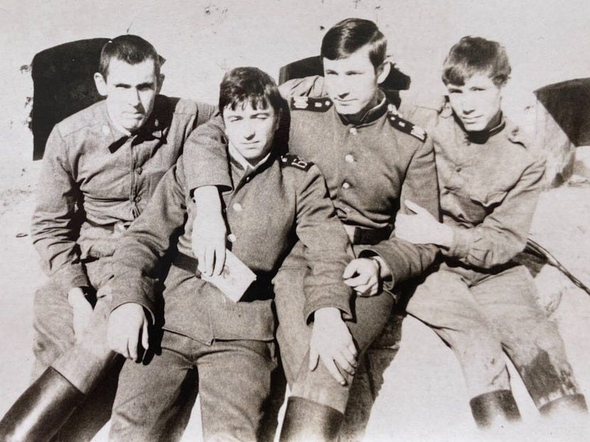 Affectionate Men Hugging Handsome Guys USSR Soldiers Gay Interest Vintage Photo Affectionate Men Hugging Handsome Guys USSR Soldiers Gay Interest Vintage Photo