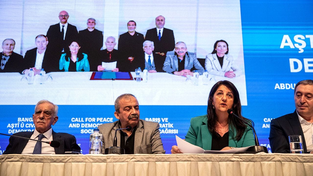 Jailed PKK Leader Abdullah Ocalan releases a statement calling on the PKK to disarm