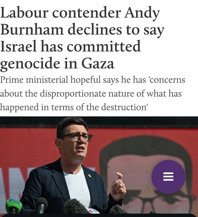 r/suppressed_news - The British Prime Minister Keir Starmer just resigned. Here's a preview of his likely successor Andy Burnham.