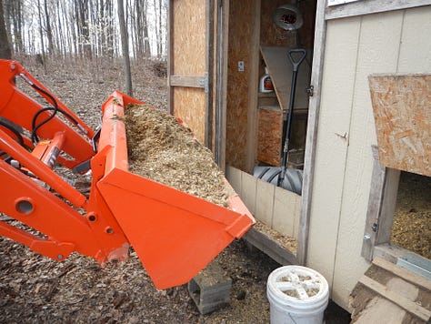 chicken coop spring cleaning