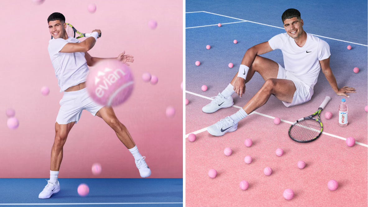 evian announces its new brand ambassador: Carlos Alcaraz