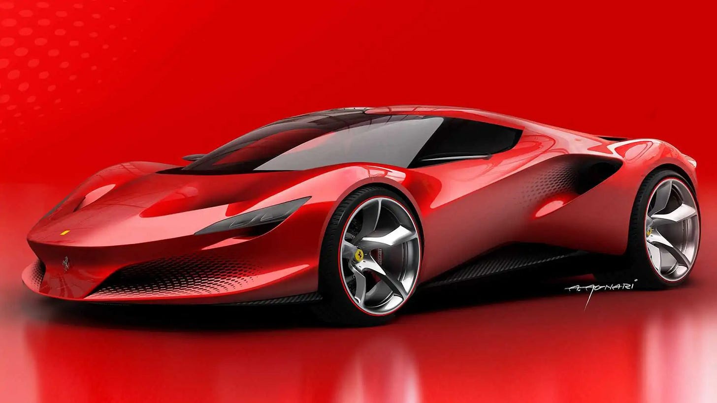 All electric ferrari top All electric ferrari top