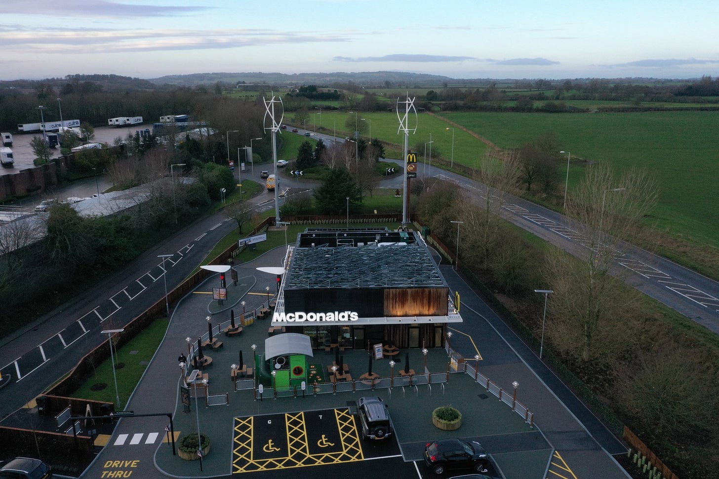 McDonald&#39;s opens &quot;UK&#39;s first net-zero restaurant&quot;
