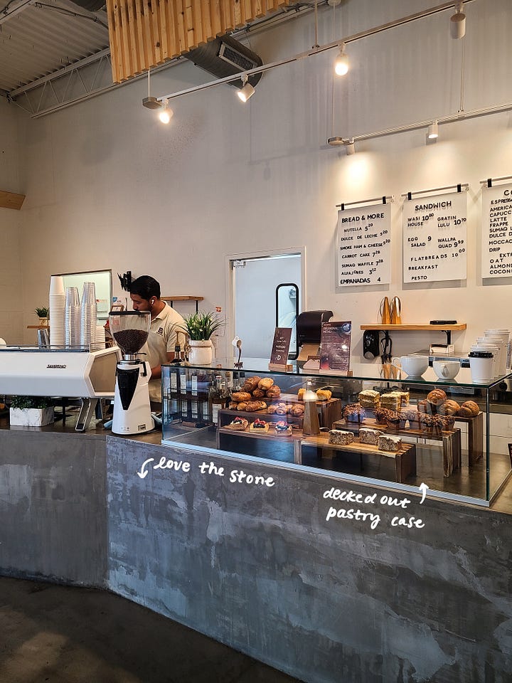 Sumaq Coffee register and front counter