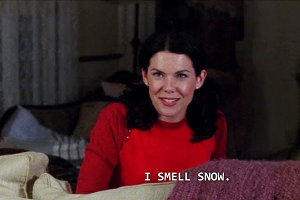 Gilmore Girls Lorelai I Smell Snow | rmrk*st | Remarkist Magazine