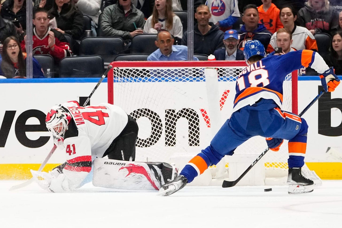 Islanders Devils Pierre Engvall Islanders Devils Pierre Engvall