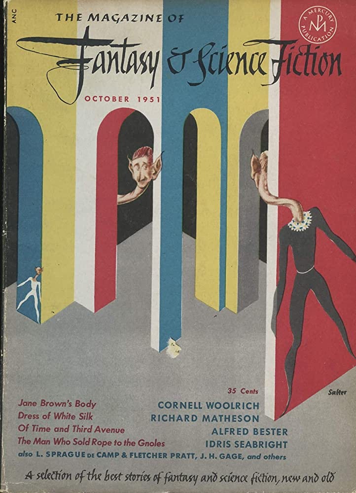 THE MAGAZINE OF FANTASY AND SCIENCE FICTION; OCTOBER, 1951; VOLUME 2, NO.  5: Boucher, Anthony & McComas, J. Francis, Editors; Various Authors:  Amazon.com: Books