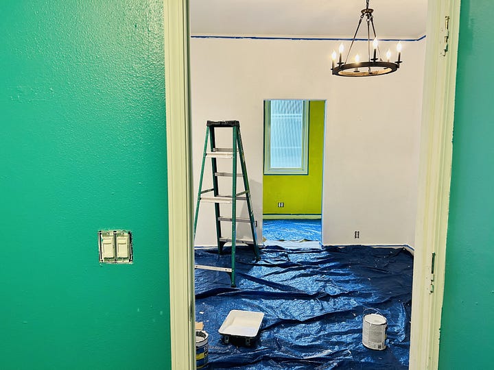 Painting progress to prepare Good Day Studios for our grand opening this Friday, Feb. 27th in Arcata, CA