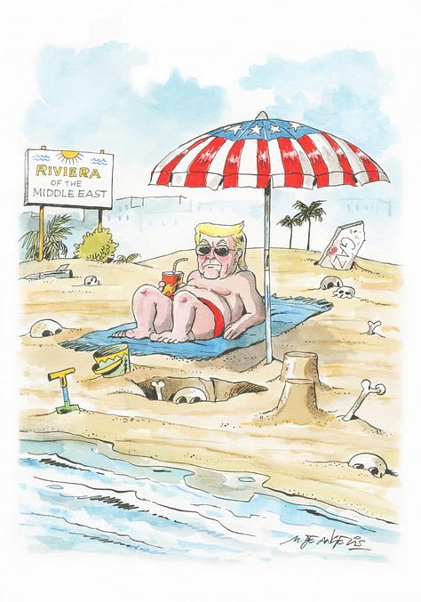 Cartoons by Boban, John Deering and Marco De Angelis