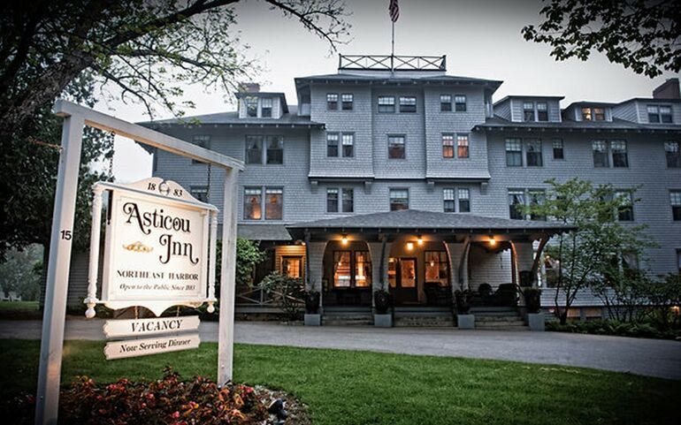 hotel and sign
