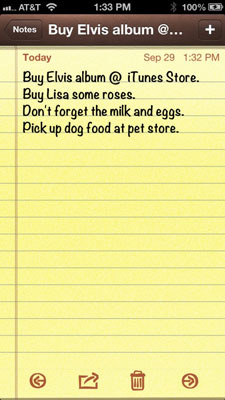 The Basics of the iPhone Notes App - dummies