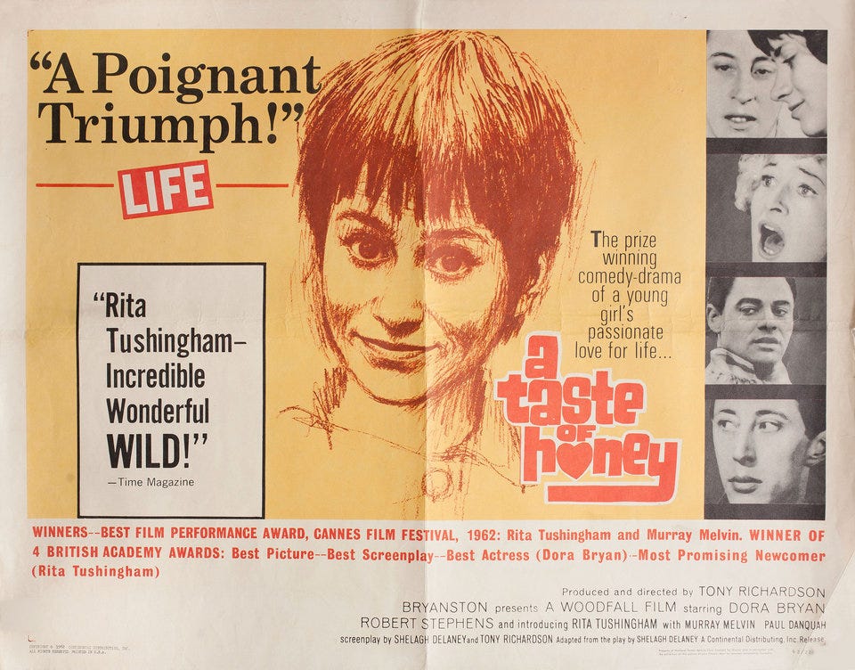 A Taste of Honey (1961) Original Movie Posters - Posteritati Movie Poster  Gallery