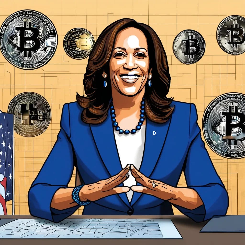 🤔Kamala Harris Loves Crypto? - by Thinking Crypto Podcast
