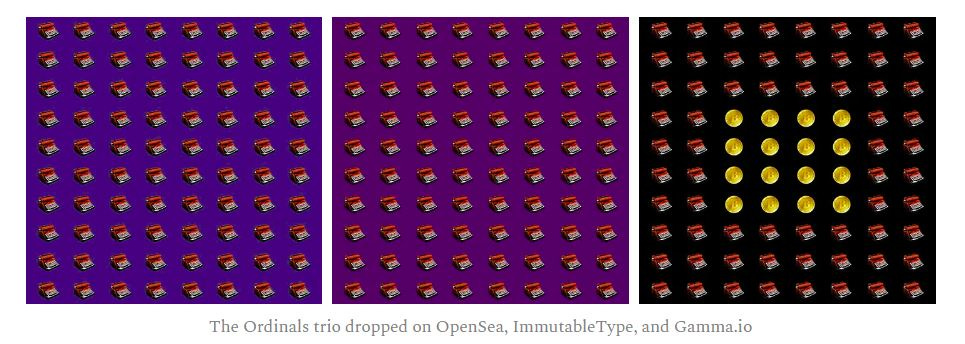 Ordinals drop from ImmutableType.com