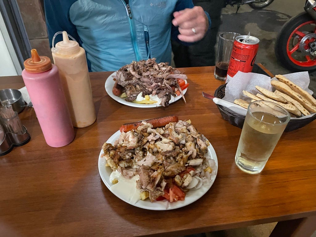 This was the SMALL souvlaki plate!