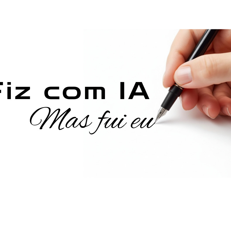 Fiz com IA, mas fui eu