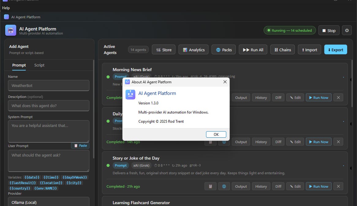 AI Agent Platform v1.3.0: The Platform Grows Up