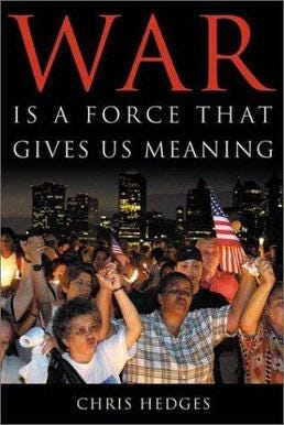 War Is a Force That Gives Us Meaning - Wikipedia War Is a Force That Gives Us Meaning - Wikipedia