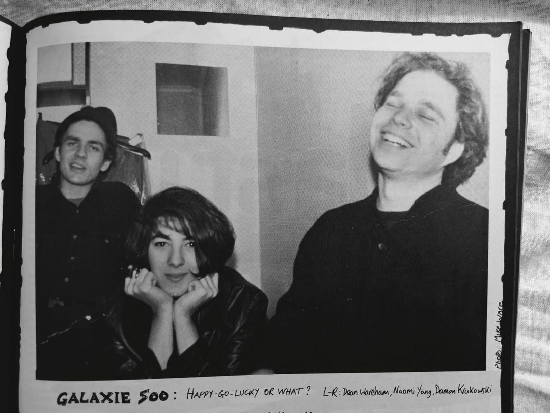 Galaxie 500 in the Winter 1990-91 issue of Terrascope (photo: Mike Ware)