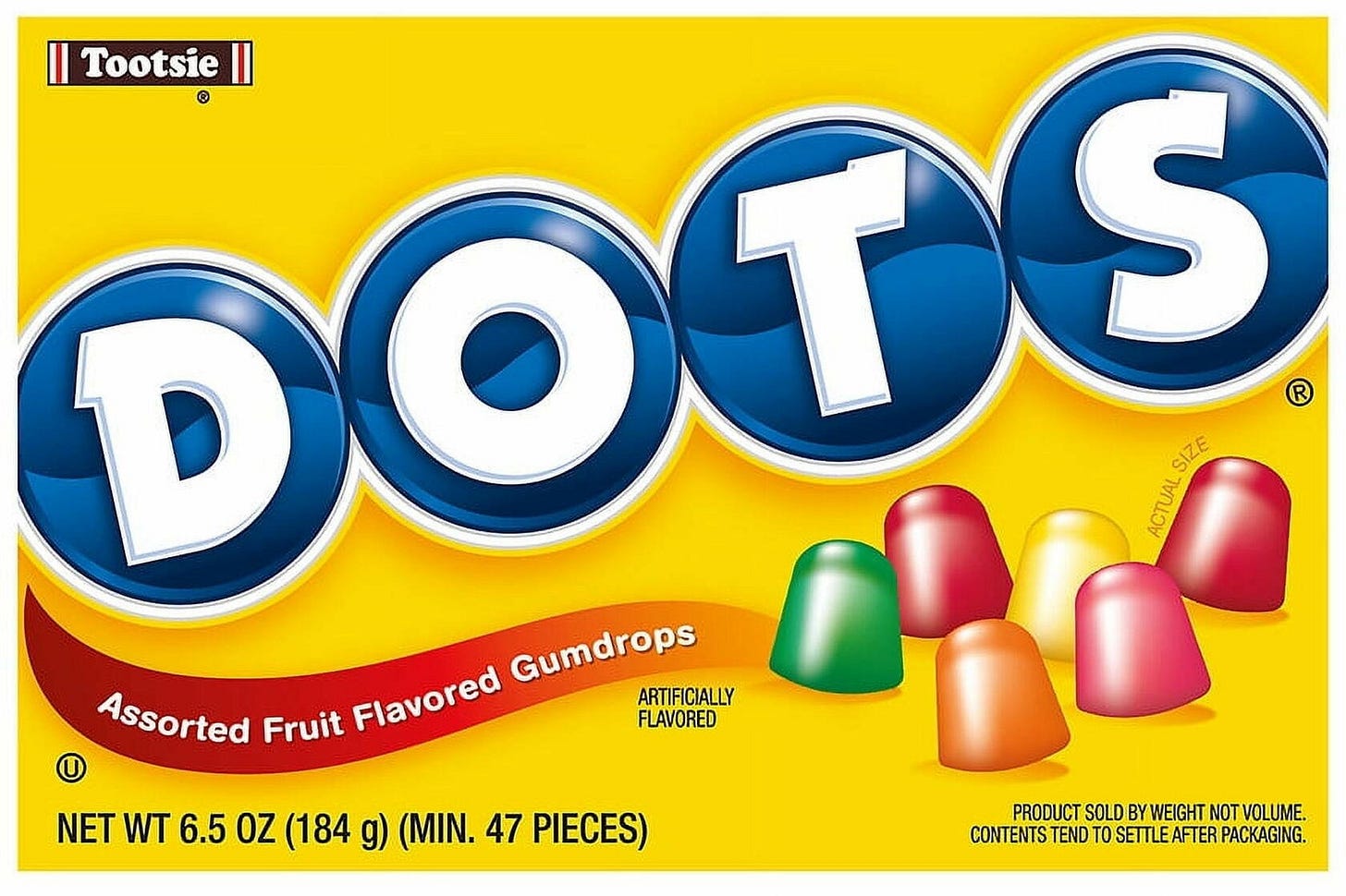 Dots Assorted Flavor Gumdrops Assorted 6.5 oz. Pack of 2 - Dots