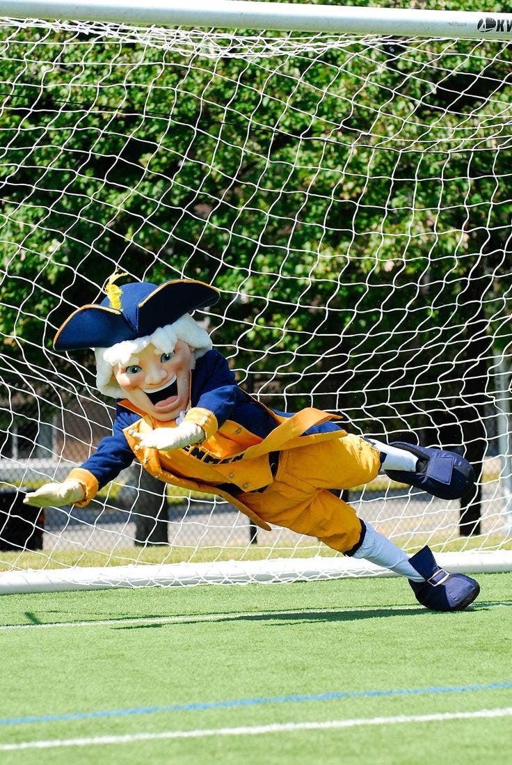 Petey the Penmen goes for the save! Petey the Penmen goes for the save!