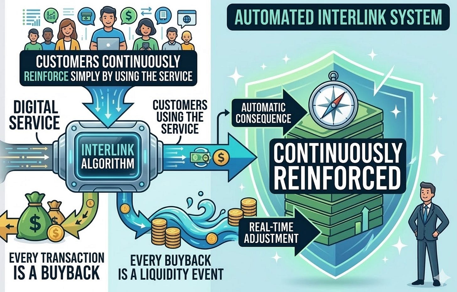 When buybacks become algorithmic, every transaction reinforces the capital structure.