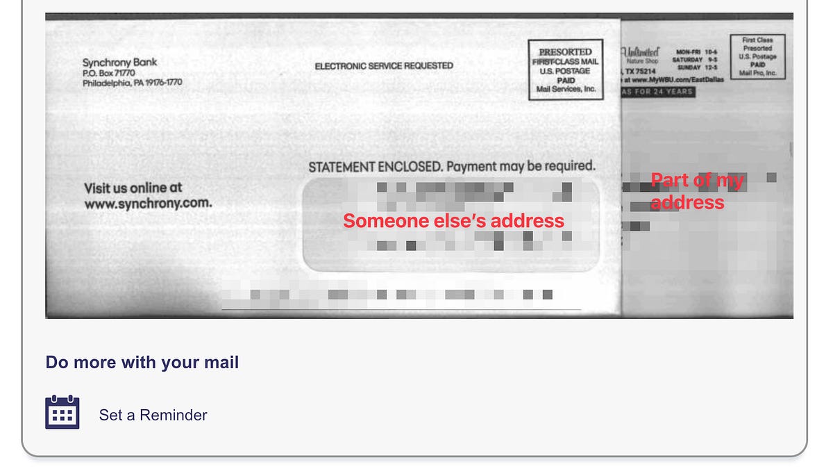 A Bug in the Mail