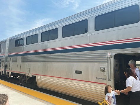 Images on the rails between Fort Madison, Iowa, and Chicago, Illinois, May 31 - June 2, 2024.
