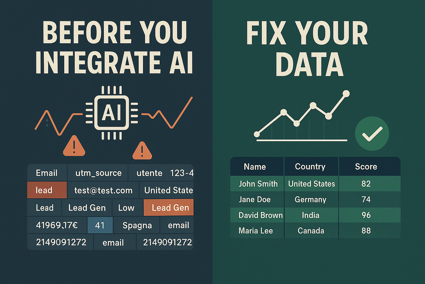 Dirty data makes AI inaccurate and unscalable