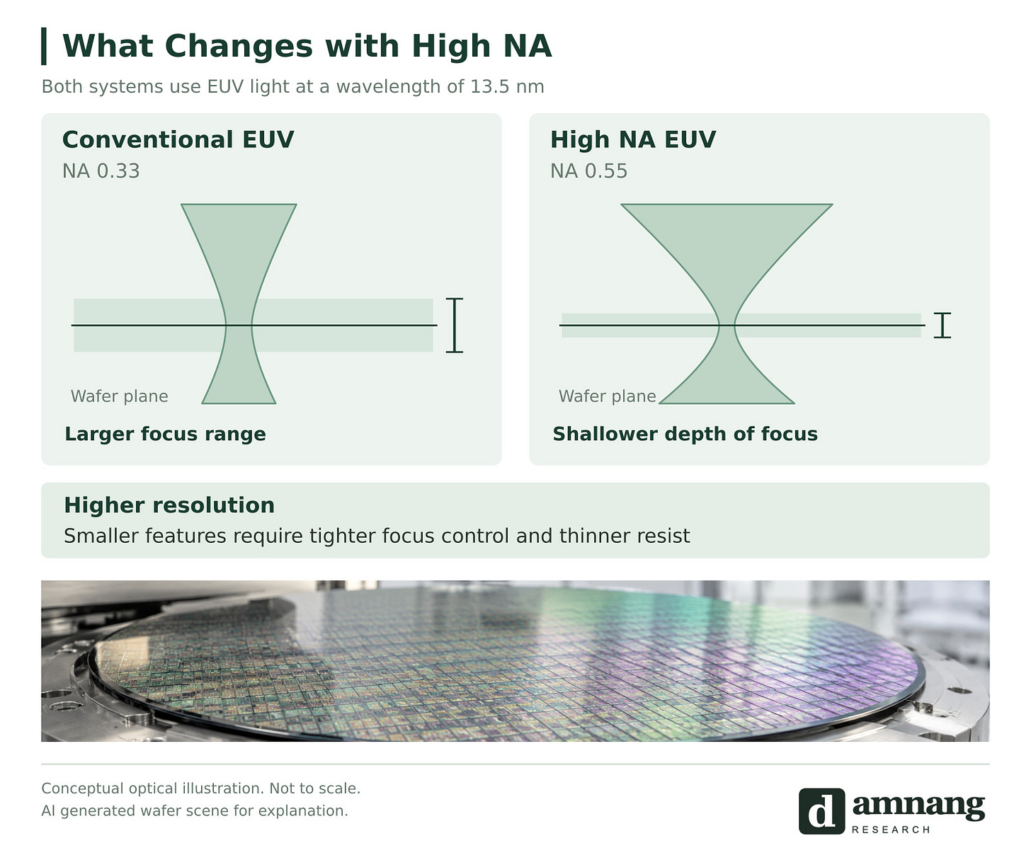 What Changes with High NA What Changes with High NA